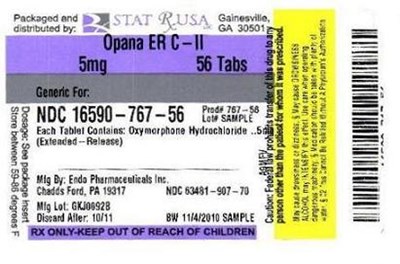 Label Image 5mg (Opana Er 5mg Label)